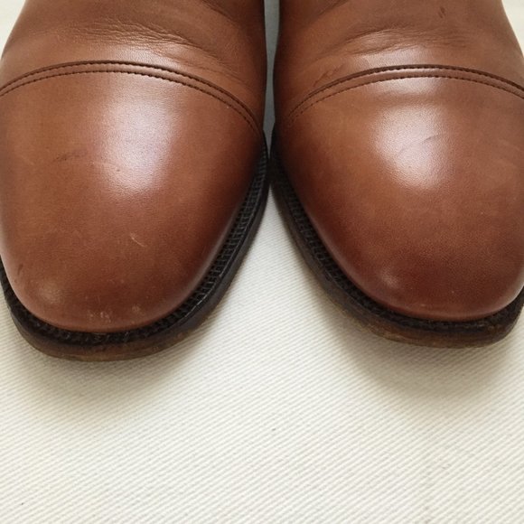 Alfred Sargent Holkham Cognac Premier Collection Cap Toe Oxford Size 9 UK/9.5 US